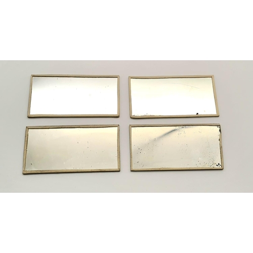 573 - 4x German Red Cross Mirrors. One of these was given to soldiers in the hospital along with a toothbr... 