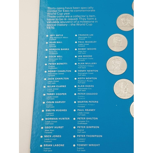 583 - An Original 1970 World Cup England Team Coin Collection. 30 coins in total.