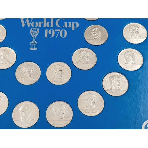 583 - An Original 1970 World Cup England Team Coin Collection. 30 coins in total.