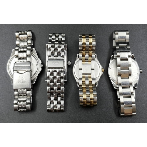 584 - Four Gents Watches - Some in need of a battery so A/F.