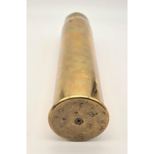 699 - WW1 British 6 Pounder Tank Shell Case. This is an Early Naval Round (Tanks were first called Land
Sh... 