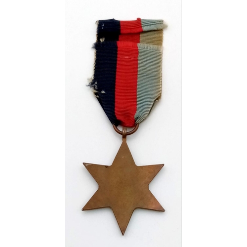 742 - WW2 Medal Trio. 1939-45 Star, the Defence medal, 1939-1945 War Medals.