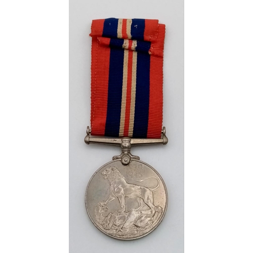 742 - WW2 Medal Trio. 1939-45 Star, the Defence medal, 1939-1945 War Medals.