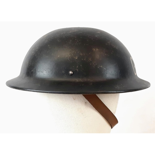 216 - WW2 British Non-Conductive General Post Office (Telephones) Composite Line Layers Helmet.