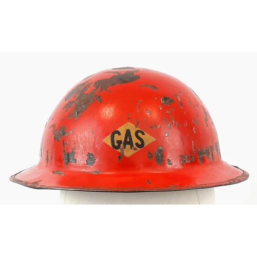 230 - WW2 Home Front Gas Company Helmet.