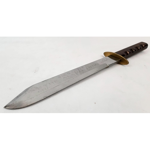 254 - A Rare Commemorative Vintage Copy of Colonel Jim Bowie’s Siege of the Alamo 1836 Bowie Knife.