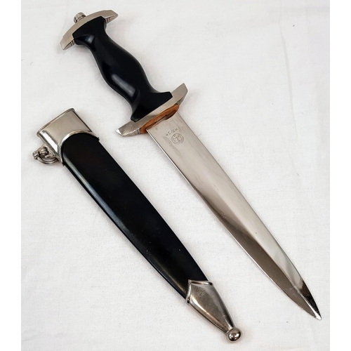 375 - A Very Good Condition Retrospective Copy of a German SS Dagger - 38cm Long