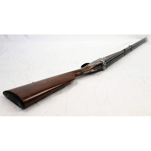 199 - A Deactivated Eibar Double-Barrelled Side-Lock Shotgun. 16 bore calibre with a 31.75 inch barrel len... 