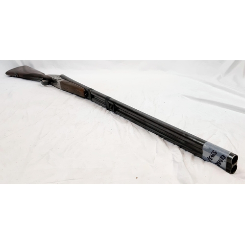 199 - A Deactivated Eibar Double-Barrelled Side-Lock Shotgun. 16 bore calibre with a 31.75 inch barrel len... 