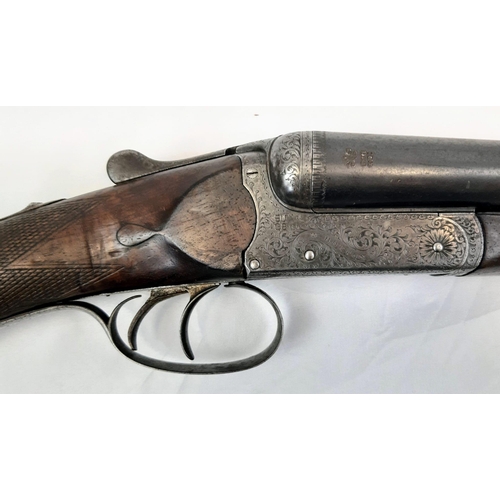 227 - A Deactivated W.Horton Double-Barrelled Shotgun. 12 bore calibre with a 28 inch barrel length. Deact... 