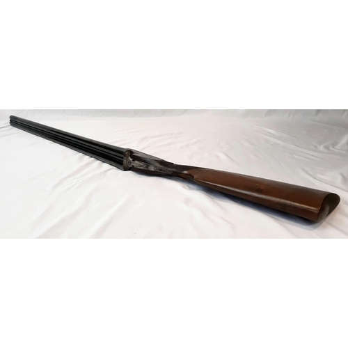 366 - A Deactivated Double-Barrelled Side-Lock Shotgun. 12 bore calibre with 28 inch barrel length. Manufa... 