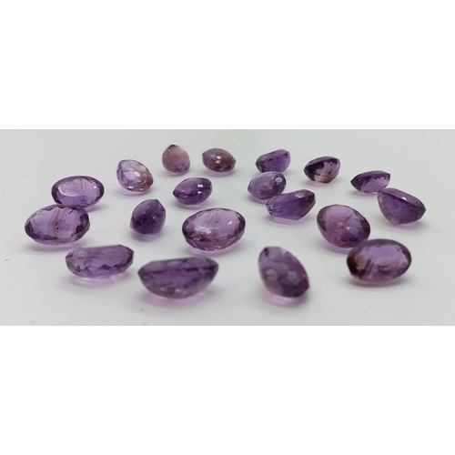 352 - Twenty High-Quality Pieces of Natural Brazilian Amethyst. Average size - 10ct.