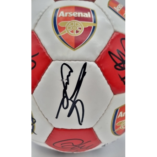 23 - An Authentic Arsenal FC 2003 F.A. Cup Winning Squad Signed Football. Over 20 signatures: Including: ... 