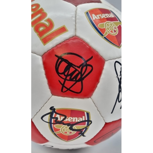 23 - An Authentic Arsenal FC 2003 F.A. Cup Winning Squad Signed Football. Over 20 signatures: Including: ... 