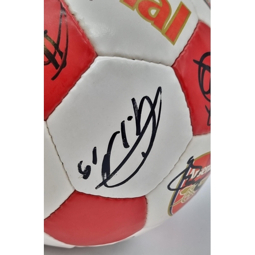 23 - An Authentic Arsenal FC 2003 F.A. Cup Winning Squad Signed Football. Over 20 signatures: Including: ... 