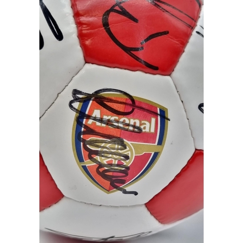 23 - An Authentic Arsenal FC 2003 F.A. Cup Winning Squad Signed Football. Over 20 signatures: Including: ... 