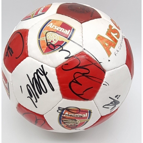 23 - An Authentic Arsenal FC 2003 F.A. Cup Winning Squad Signed Football. Over 20 signatures: Including: ... 