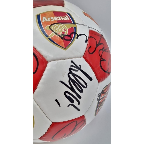 23 - An Authentic Arsenal FC 2003 F.A. Cup Winning Squad Signed Football. Over 20 signatures: Including: ... 