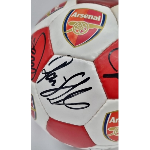 23 - An Authentic Arsenal FC 2003 F.A. Cup Winning Squad Signed Football. Over 20 signatures: Including: ... 