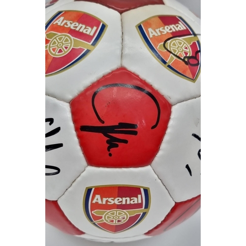 23 - An Authentic Arsenal FC 2003 F.A. Cup Winning Squad Signed Football. Over 20 signatures: Including: ... 