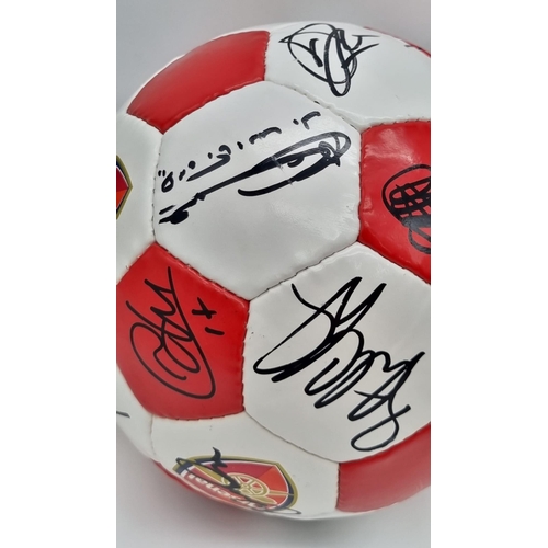 23 - An Authentic Arsenal FC 2003 F.A. Cup Winning Squad Signed Football. Over 20 signatures: Including: ... 