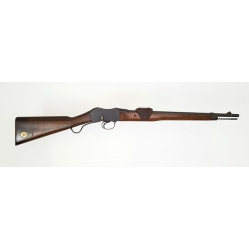 17 - A Deactivated 1874 Enfield Martini .303 Rifle. Nice original woodwork with brass stock. Leather sigh... 