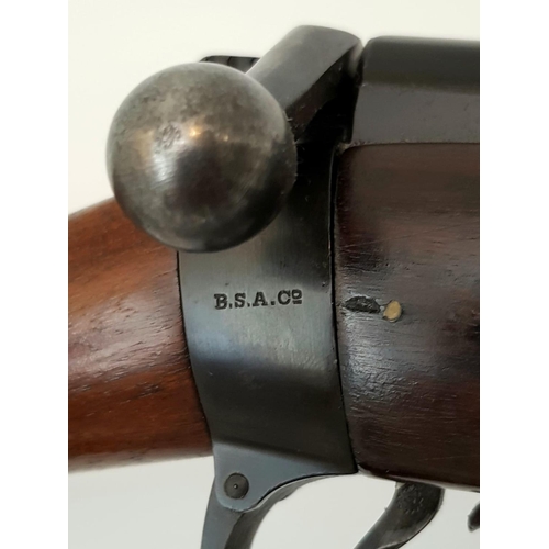 72 - A BSA and Co .303 Bolt Action Rifle. Good condition barrel with original woodwork and brass stock.
S... 