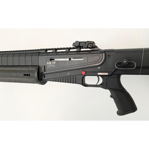 55 - An Atlas Forces AS-17 Black Semi-Automatic 12 Gauge Shotgun. 1 x 16 round magazine and 1 x 4 round m... 