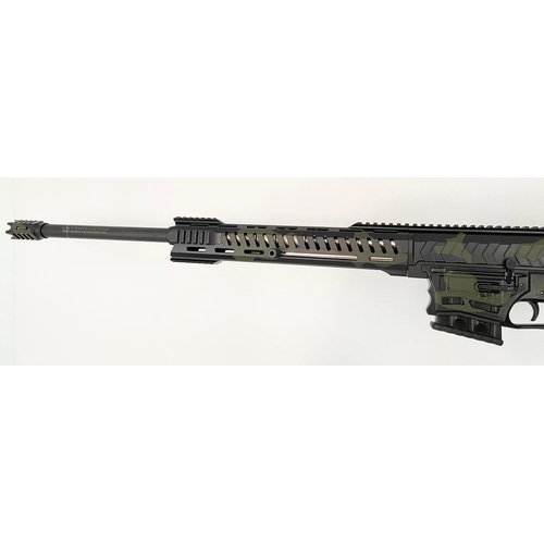 9 - An Atlas Model TW23 12 Bore Semi-Automatic Shotgun with Muzzle Break. Camo coloured pattern. 1 x 2 r... 