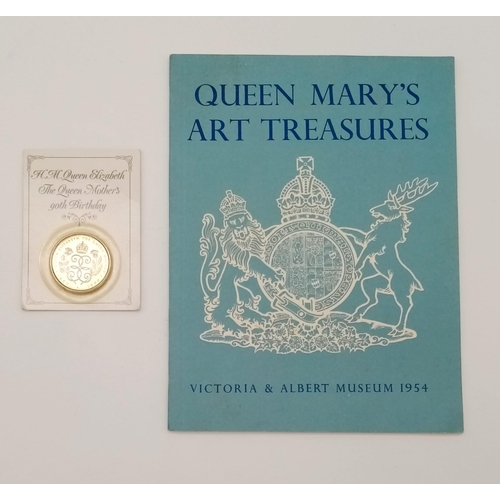 1191 - A 1954 Queens Mary Art Treasures Brochure - from the Victoria and Albert Museum. Plus a 90th birthda... 