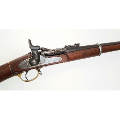 13 - An Enfield Snider Bolt Action .577 Breech Loading Hammer Rifle. Good condition barrel with nice orig... 