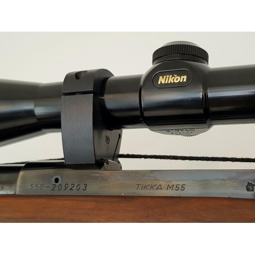 29 - A Tikka Model 55 Bolt Action .233 calibre Target/Sporting Rifle. Very good condition heavy barrel an... 