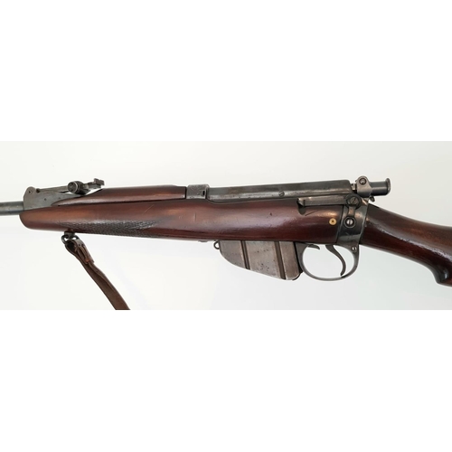 36 - A Deactivated Long Lee Model 1892 Lever Action Sport Rifle. .303 calibre. Magazine cut off. Volley s... 