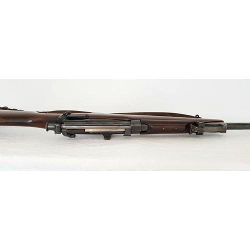 36 - A Deactivated Long Lee Model 1892 Lever Action Sport Rifle. .303 calibre. Magazine cut off. Volley s... 