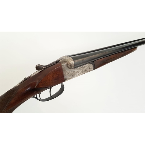 51 - A Kettner Cologne Model 16 Gauge Side by Side Shotgun. Double triggers with automatic safety. Very n... 