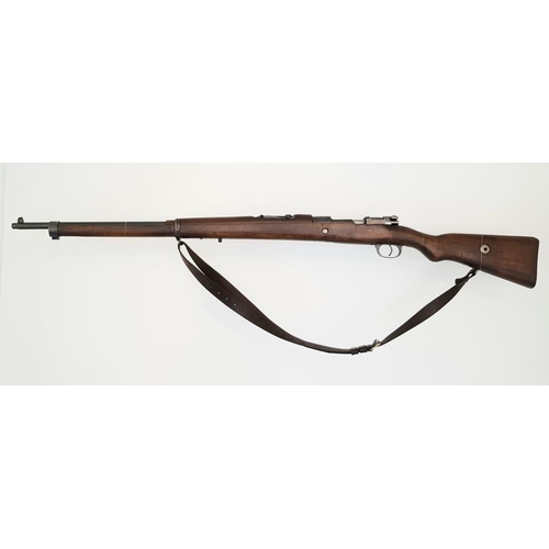 92 - A 1943 Turkish Model 1889 Mauser Bolt Action Service Rifle. Turkish marked. Very good barrel - nice ... 