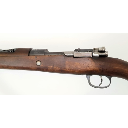 92 - A 1943 Turkish Model 1889 Mauser Bolt Action Service Rifle. Turkish marked. Very good barrel - nice ... 