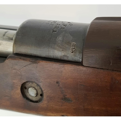 92 - A 1943 Turkish Model 1889 Mauser Bolt Action Service Rifle. Turkish marked. Very good barrel - nice ... 