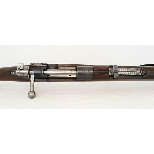 92 - A 1943 Turkish Model 1889 Mauser Bolt Action Service Rifle. Turkish marked. Very good barrel - nice ... 