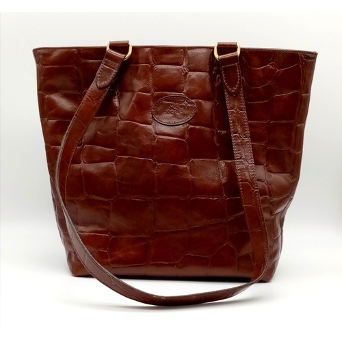 228 - A brown MULBERRY handbag. Appr. dimensions: 27 x 14 x 28 cm. ref: 9331