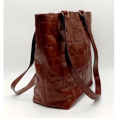 228 - A brown MULBERRY handbag. Appr. dimensions: 27 x 14 x 28 cm. ref: 9331