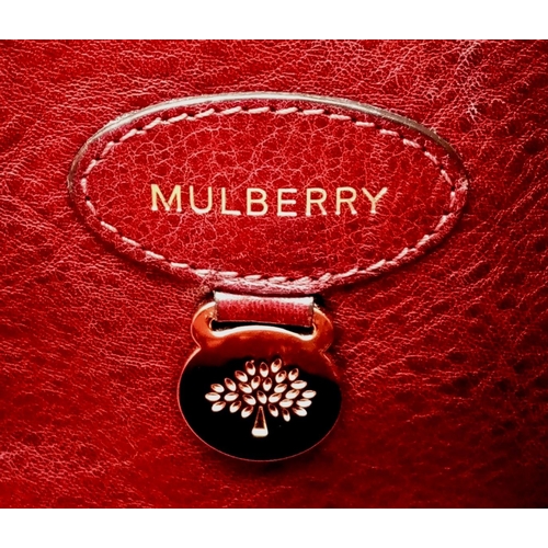 242 - A MULBERRY BAYSWATER bag in oxblood red colour. appr. dimensions: 37 x 16 x 27 cm. ref: 9346