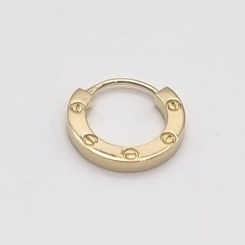 93 - A Cartier 18K Yellow Gold Love Earring. 12mm diameter.
1.22g