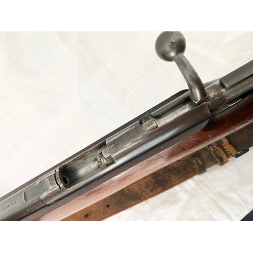 105 - BSA .22lr Bolt Action Training Rifle. Barreled ringed in two places. Serial No. 10172