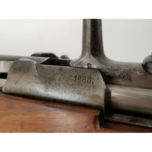 23 - A Mauser 71/84 Bolt Action Rifle. 11.15X60R Calibre. Good condition barrel with good blacking. Very ... 