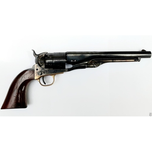 25 - A Deactivated 1860 Army Colt Pistol. This .44 calibre black powder revolver was made by Uberti. Seri... 