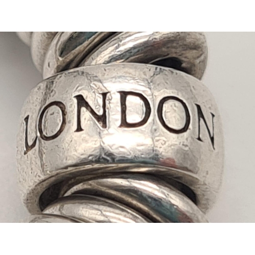 122 - LINKS OF LONDON SWEETIE BRACELET 54.1G. 16cm