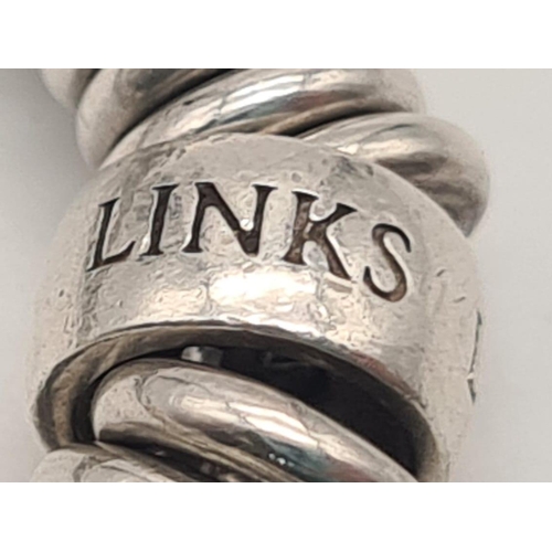 122 - LINKS OF LONDON SWEETIE BRACELET 54.1G. 16cm