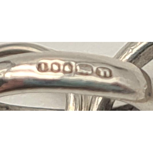 557 - LINKS OF LONDON STERLING SILVER RING CHARM WITH SPLIT RING 1.4G