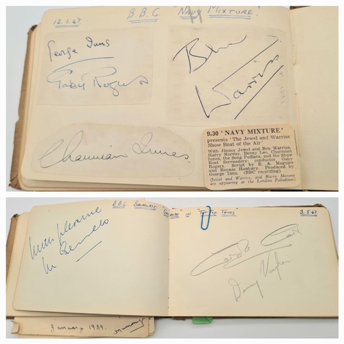 233 - A Signed Autograph of Laurence Olivier and Ralph Richardson - Signed in the middle of this fascinati... 